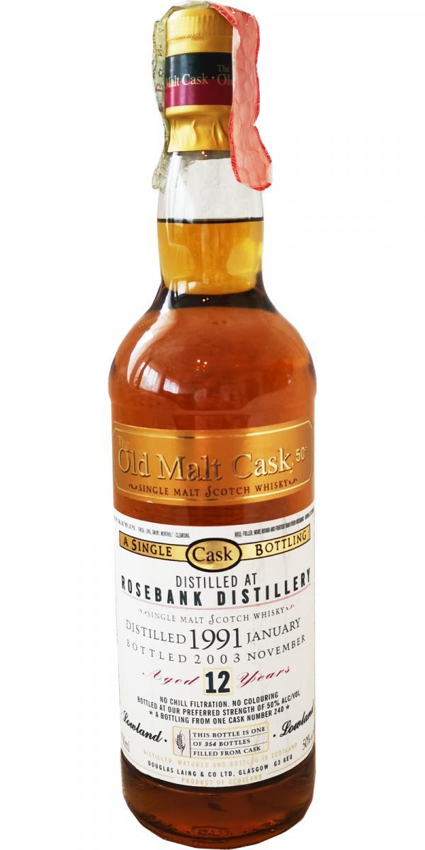 Rosebank 1991 DL  The Old Malt Cask
