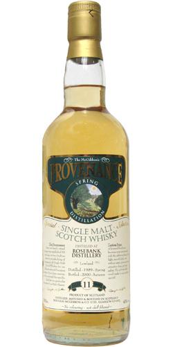 Rosebank 1989 McG  McGibbon's Provenance