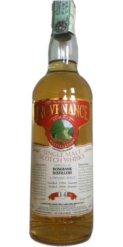 Rosebank 1990 McG  McGibbon's Provenance
