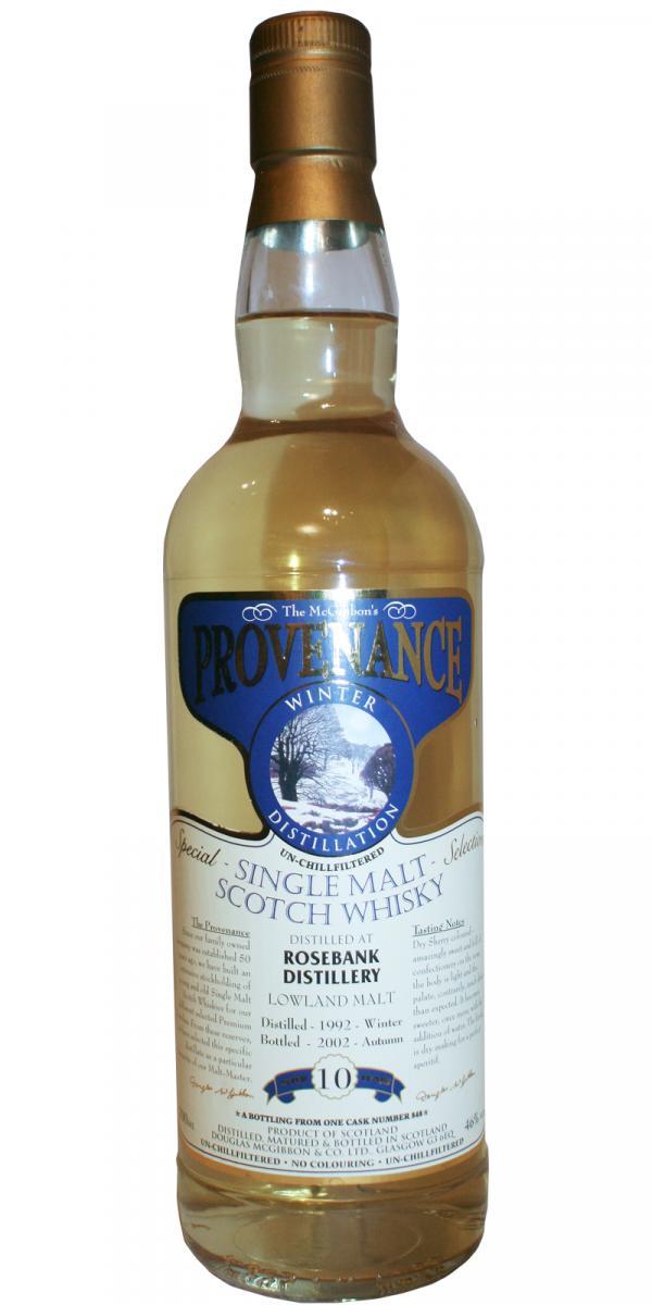 Rosebank 1992 McG  McGibbon's Provenance