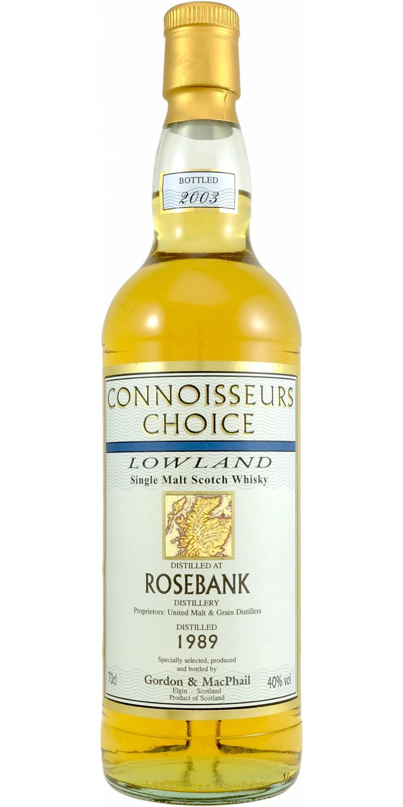 Rosebank 1989 GM  Connoisseurs Choice