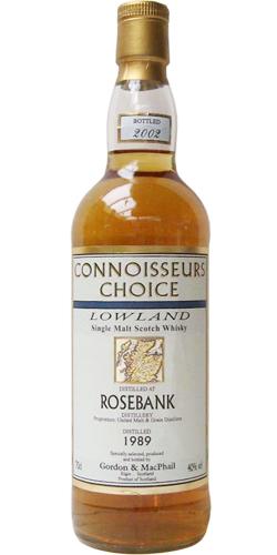 Rosebank 1989 GM  Connoisseurs Choice
