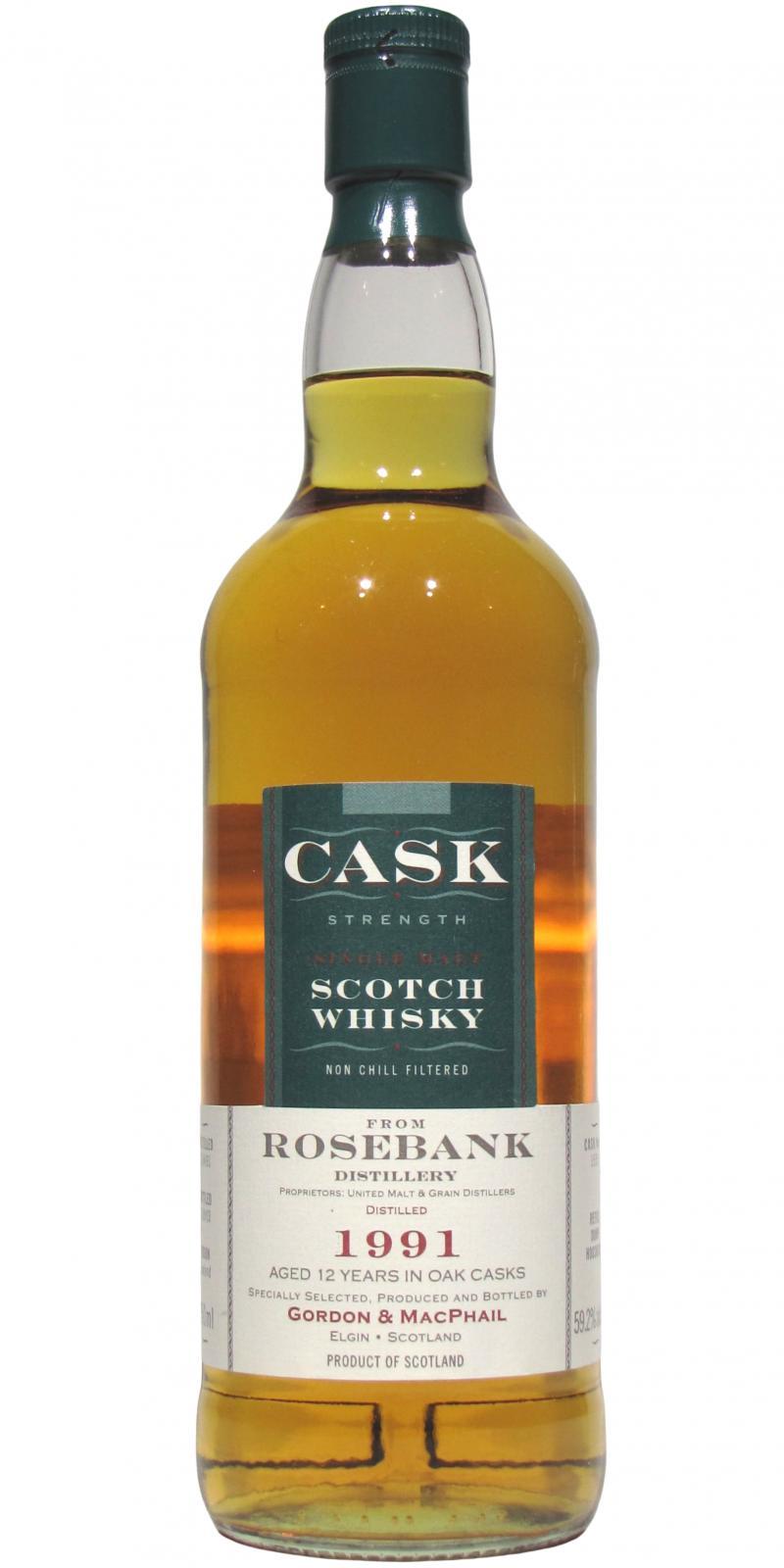 Rosebank 1991 GM  Cask Strength
