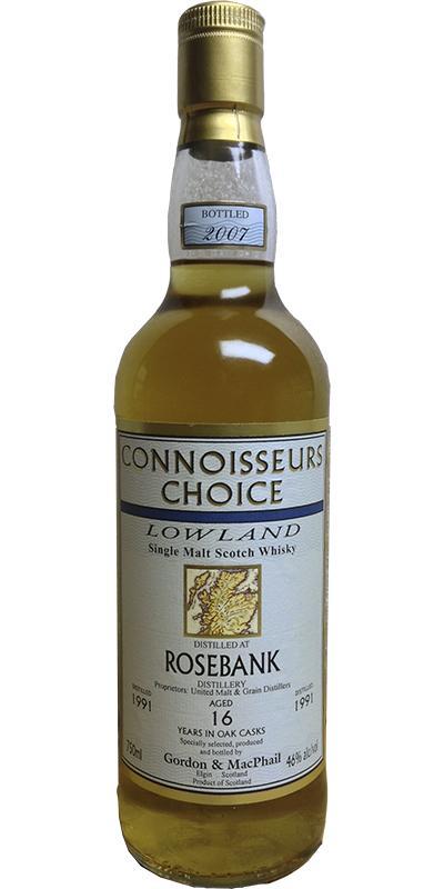 Rosebank 1991 GM  Connoisseurs Choice