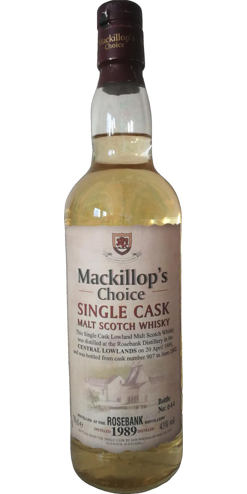 Rosebank 1989 McC  Single Cask