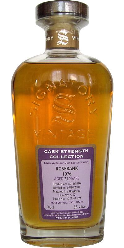 Rosebank 1976 SV  Cask Strength Collection