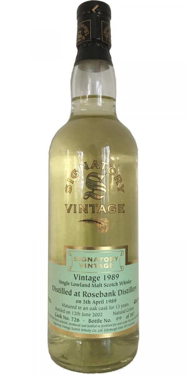 Rosebank 1989 SV  Vintage Collection