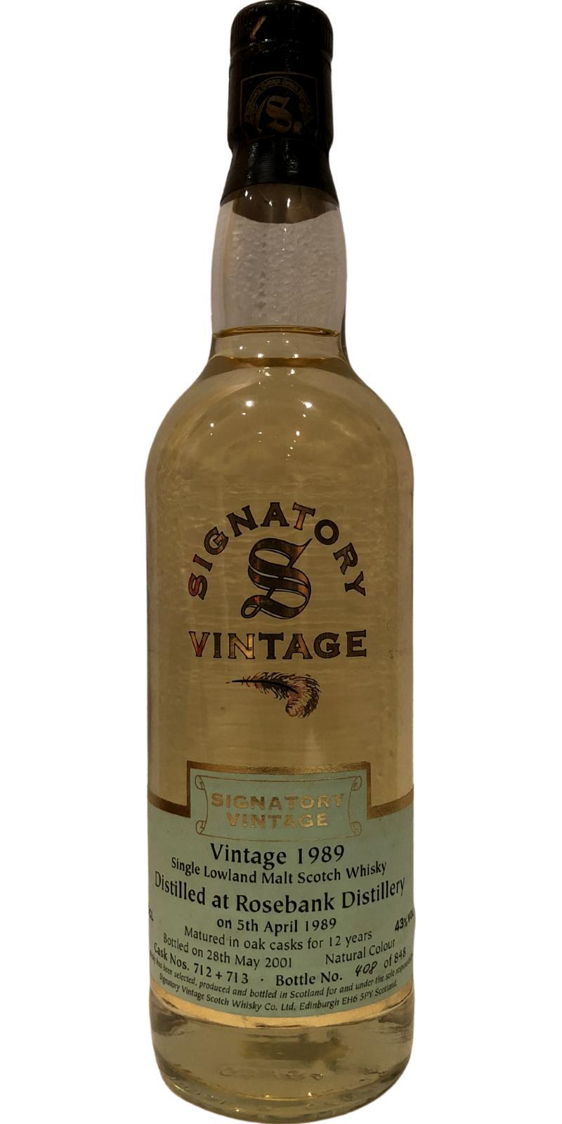 Rosebank 1989 SV  Vintage Collection