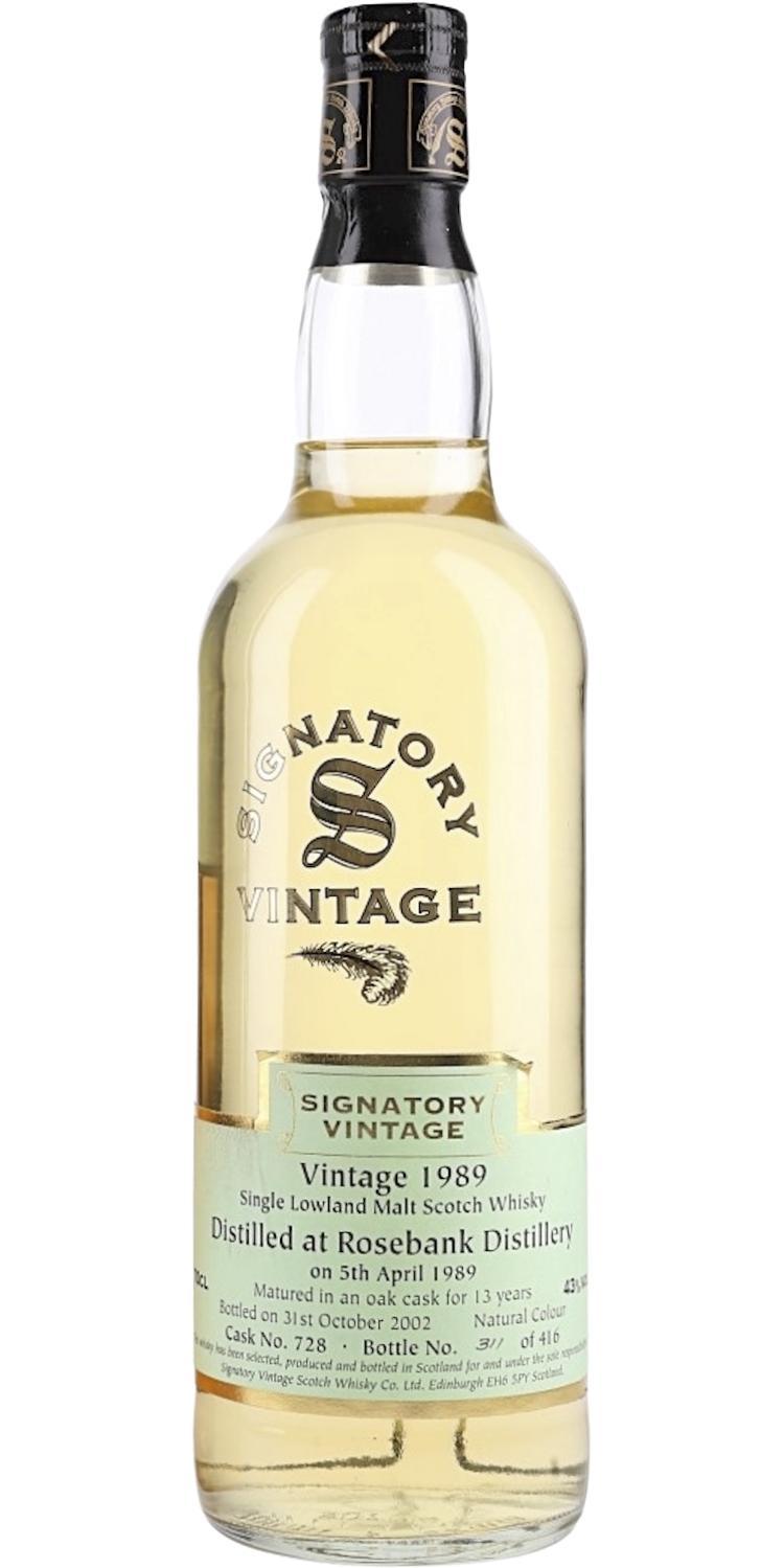 Rosebank 1989 SV  Vintage Collection