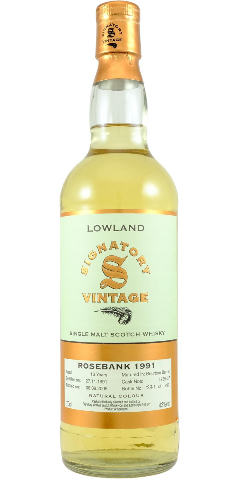 Rosebank 1991 SV  Vintage Collection