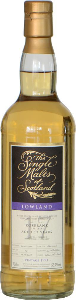 Rosebank 1991 SMS  The Single Malts of Scotland