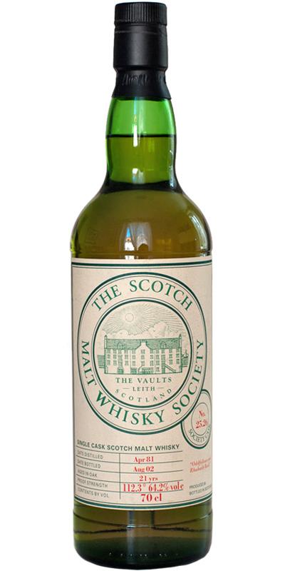 Rosebank 1981 SMWS 25.26  Oddfellows and Rhubarb Rock