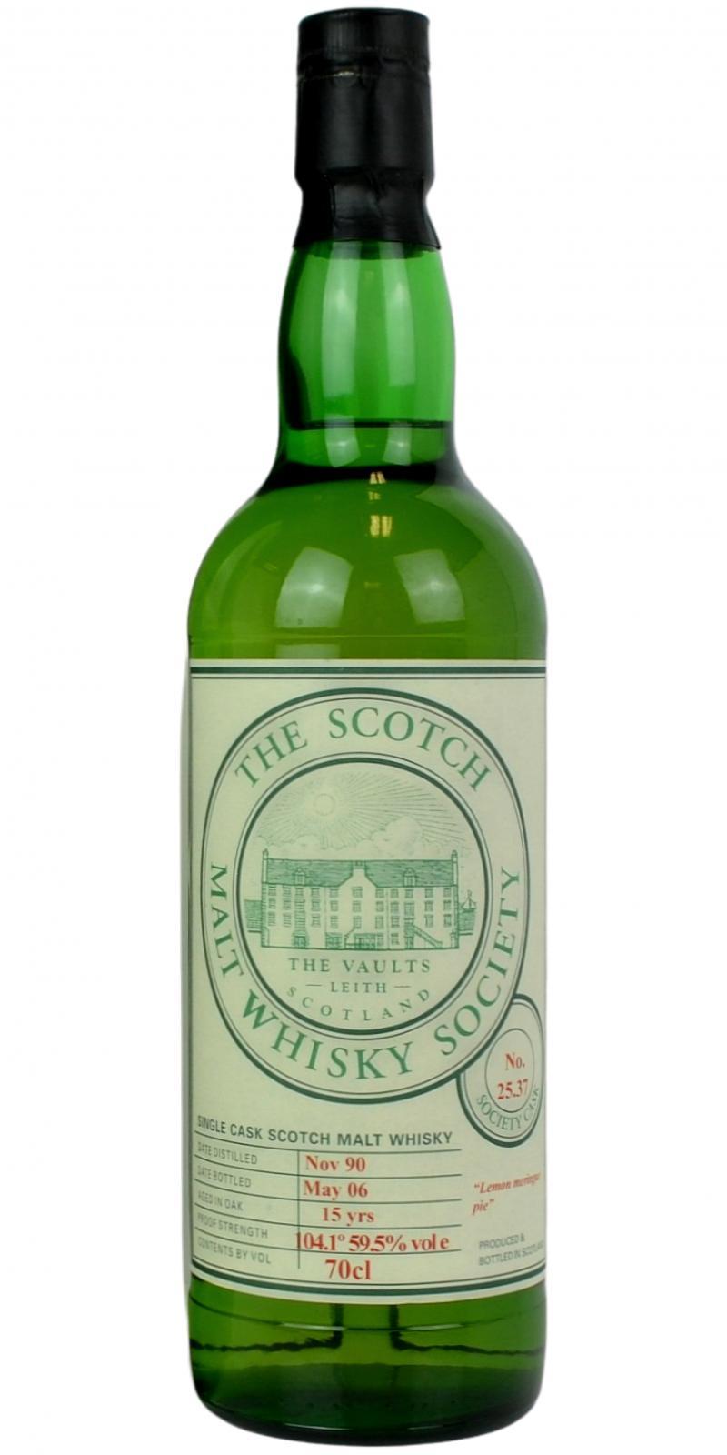 Rosebank 1990 SMWS 25.37  Lemon meringue pie