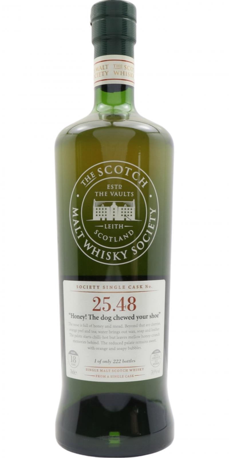 Rosebank 1990 SMWS 25.48  "Honey! The dog chewed your shoe"
