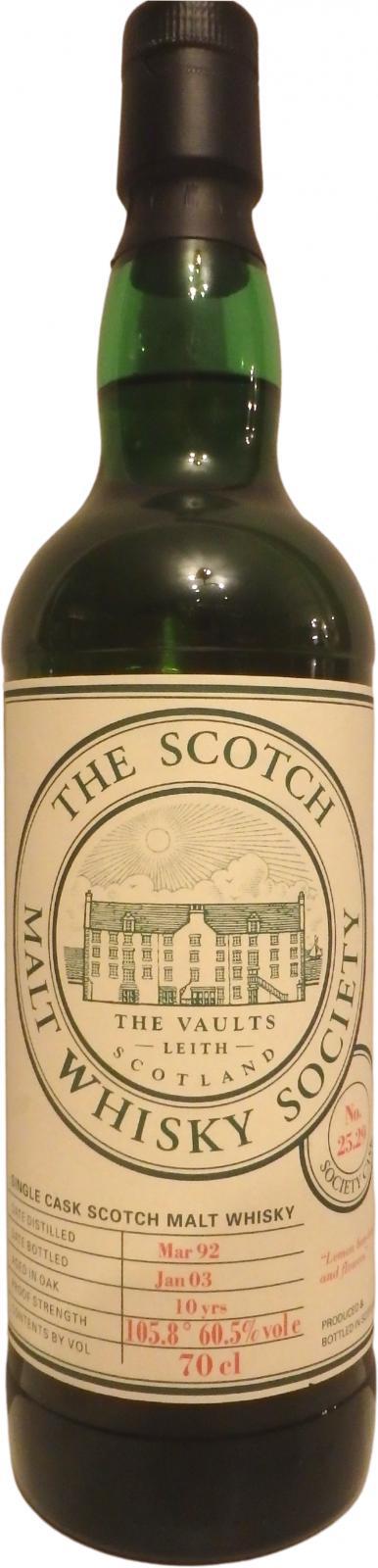 Rosebank 1992 SMWS 25.29  Lemon bon-bons and flowers