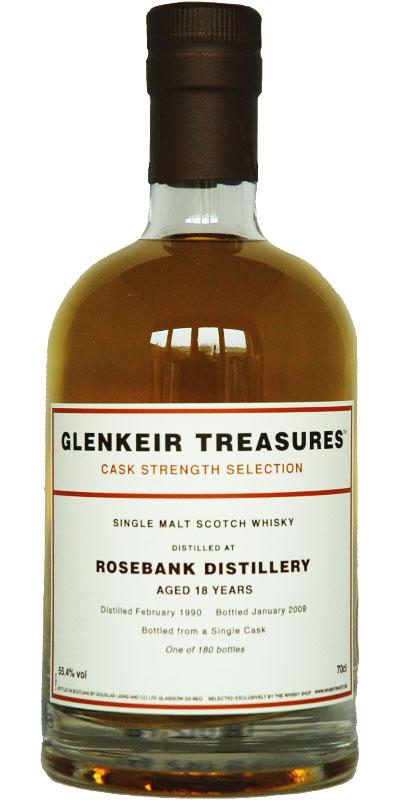 Rosebank 1990 TWS  Glenkeir Treasures - Cask Strength Selection