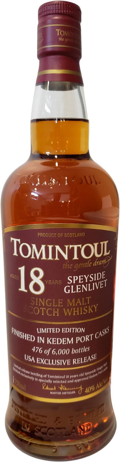 Tomintoul 18-year-old  Limited Edition