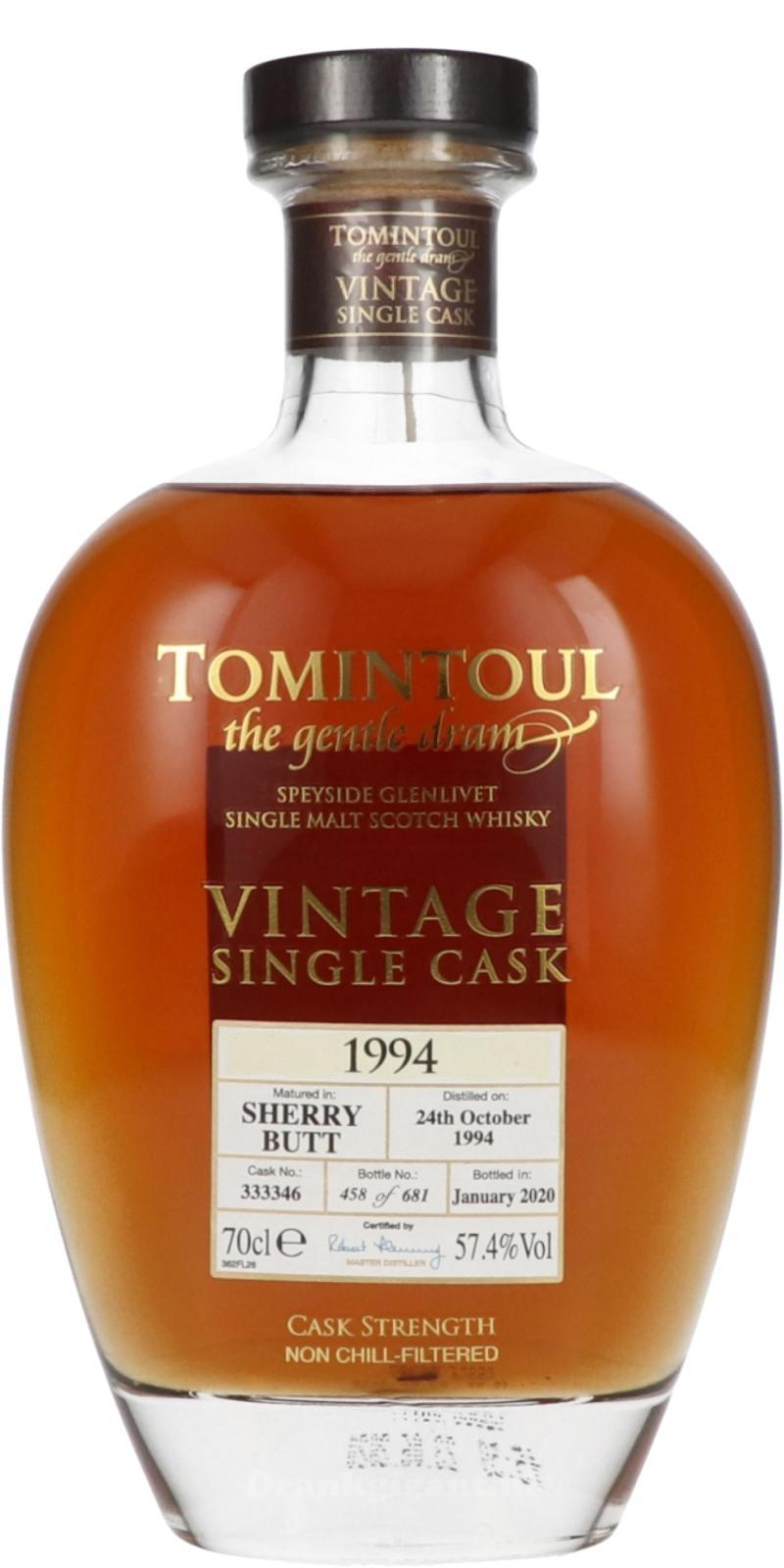 Tomintoul 1994  Vintage Cask