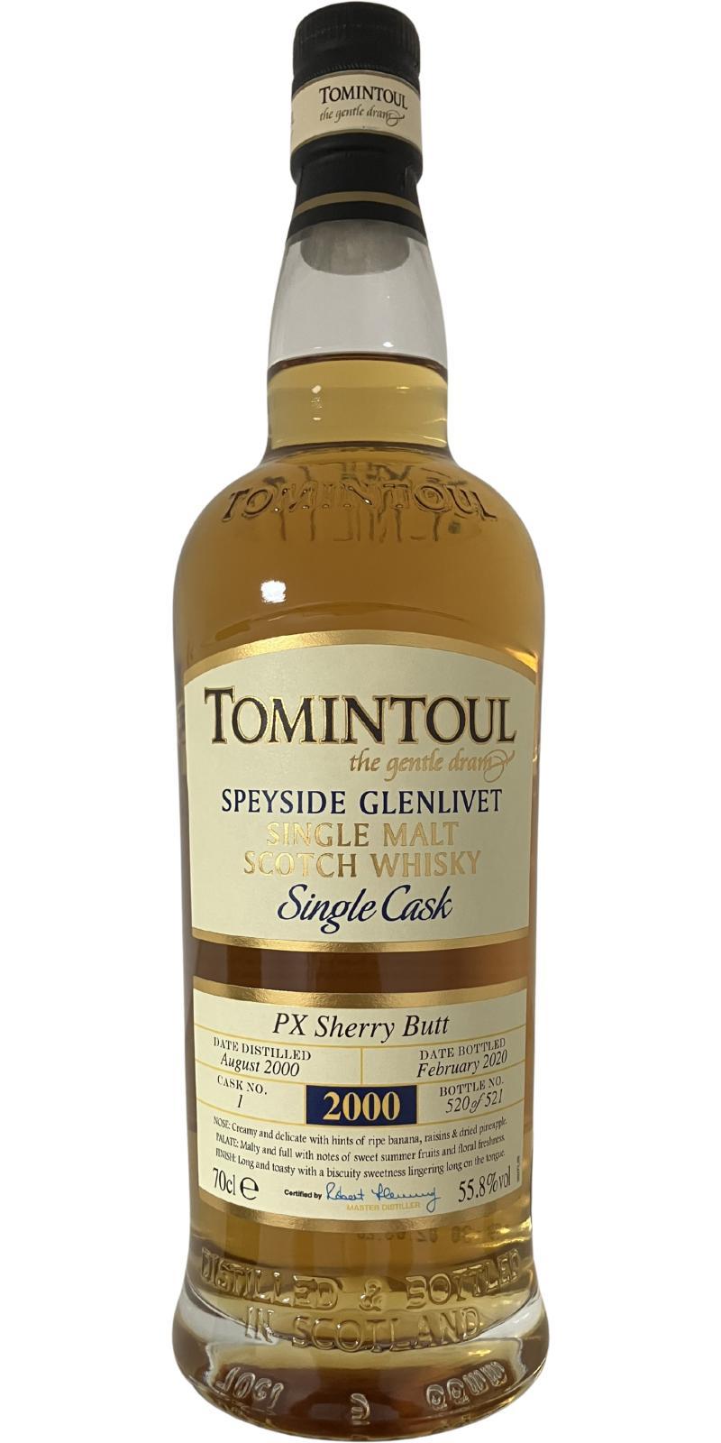 Tomintoul 2000  Single Cask