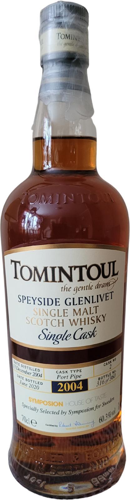 Tomintoul 2004  Single Cask