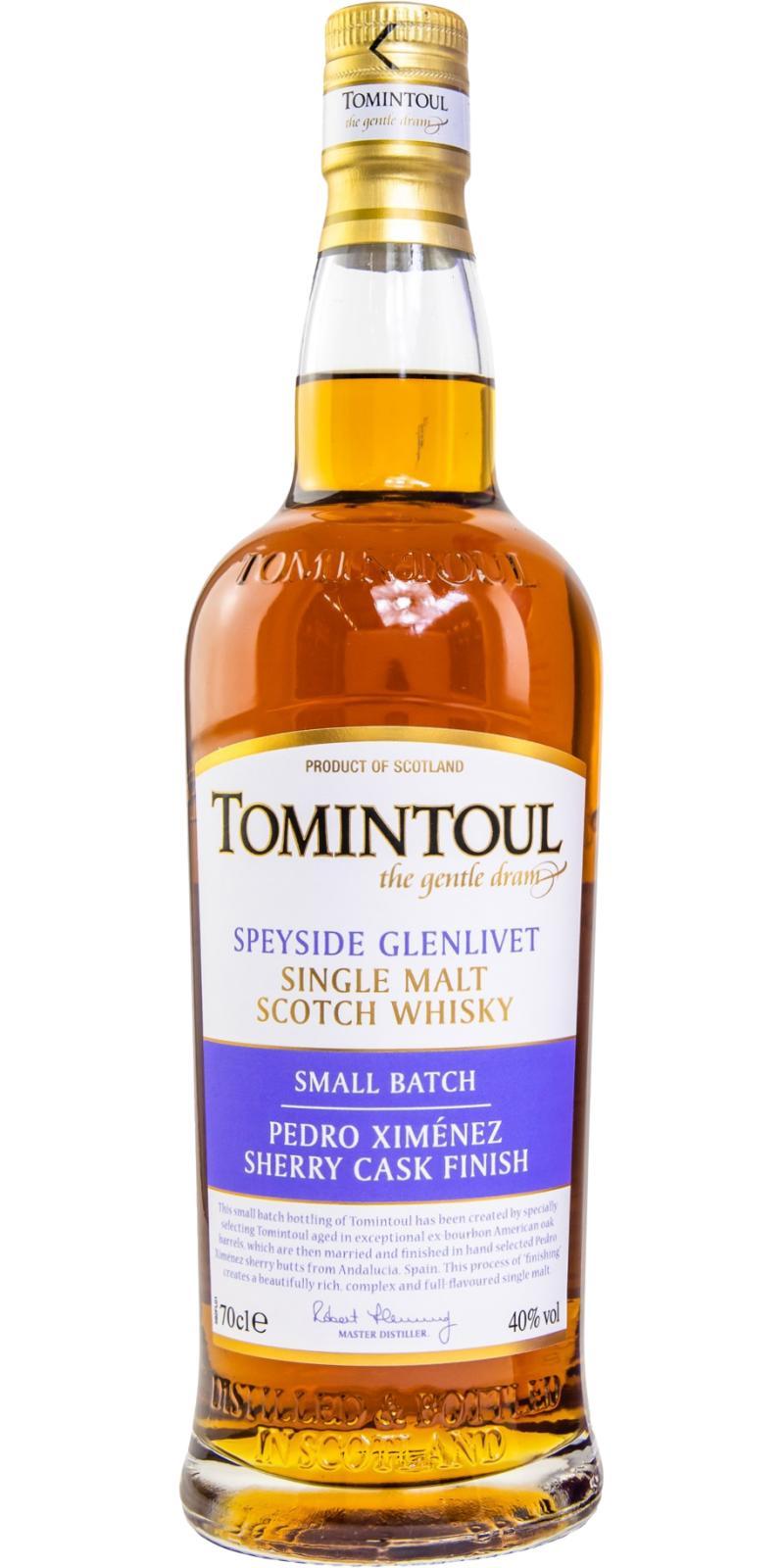 Tomintoul Pedro Ximénez Sherry Cask Finish  Small Batch
