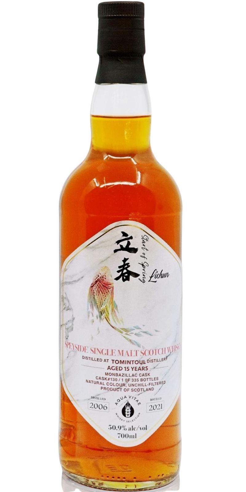 Tomintoul 2006 AqV  Start of Spring - Lichun