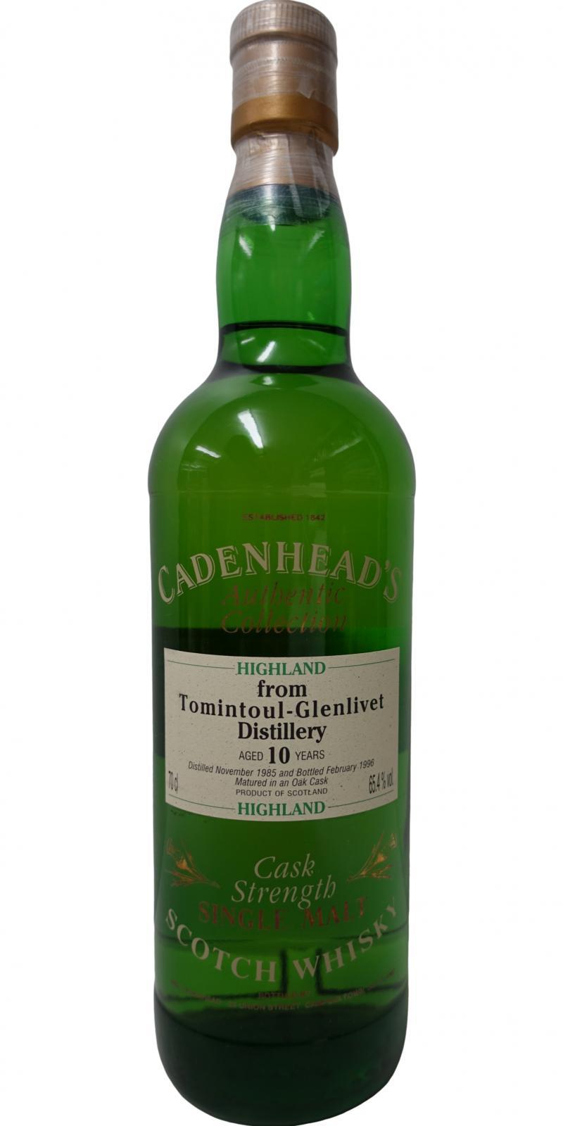 Tomintoul 1985 CA  Authentic Collection