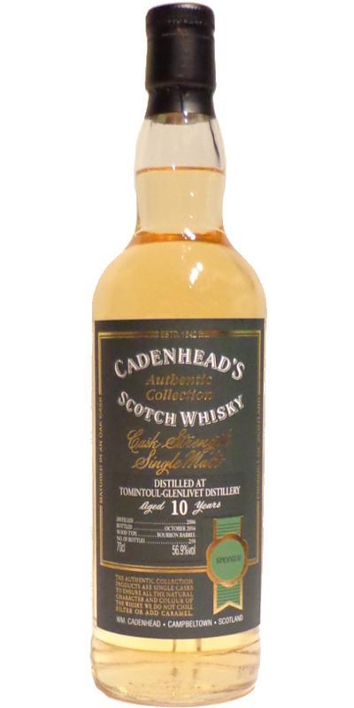 Tomintoul 2006 CA  Authentic Collection