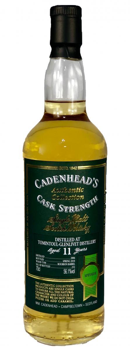 Tomintoul 2006 CA  Authentic Collection