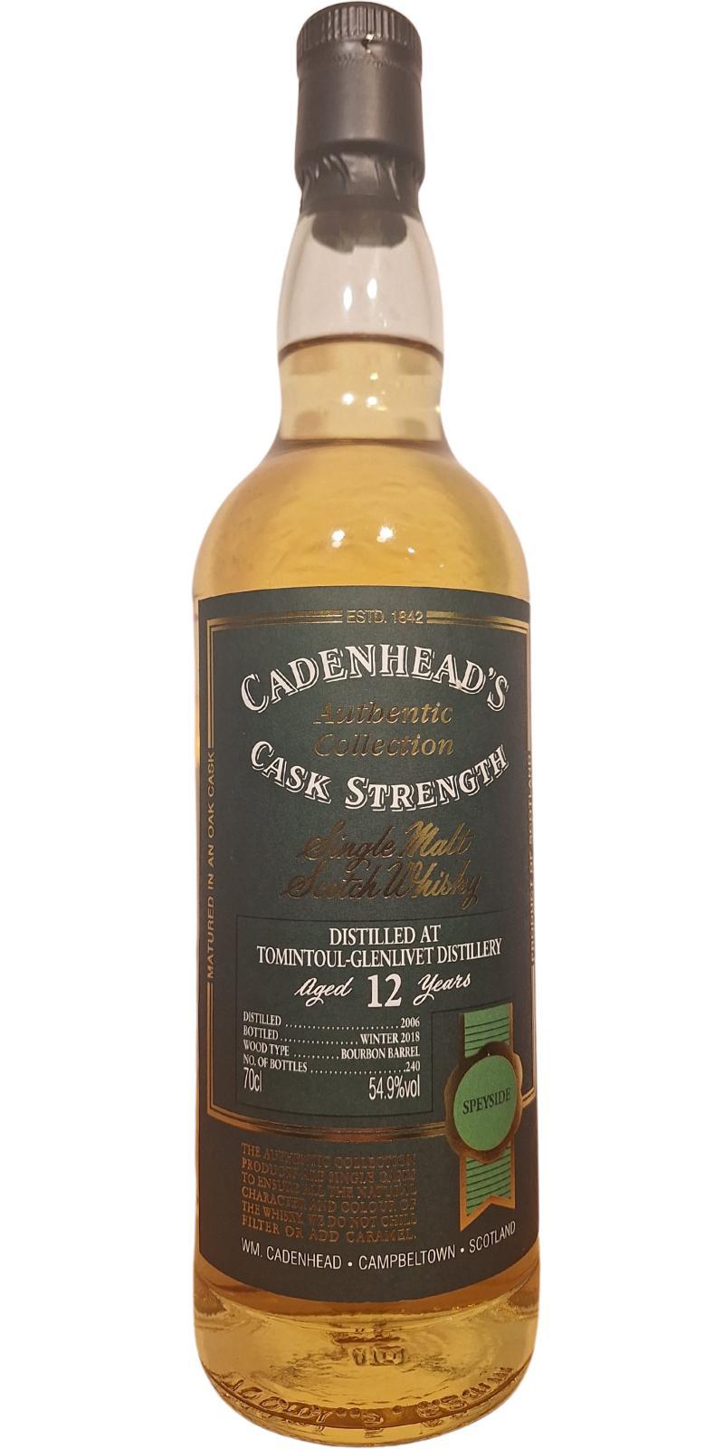 Tomintoul 2006 CA  Authentic Collection