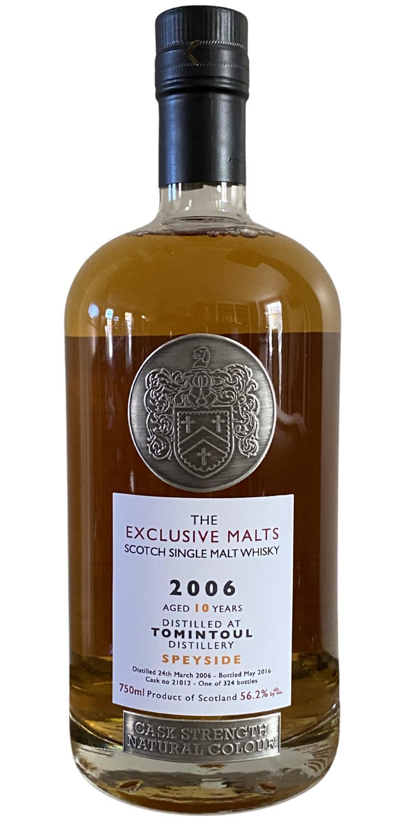 Tomintoul 2006 CWC  The Exclusive Malts