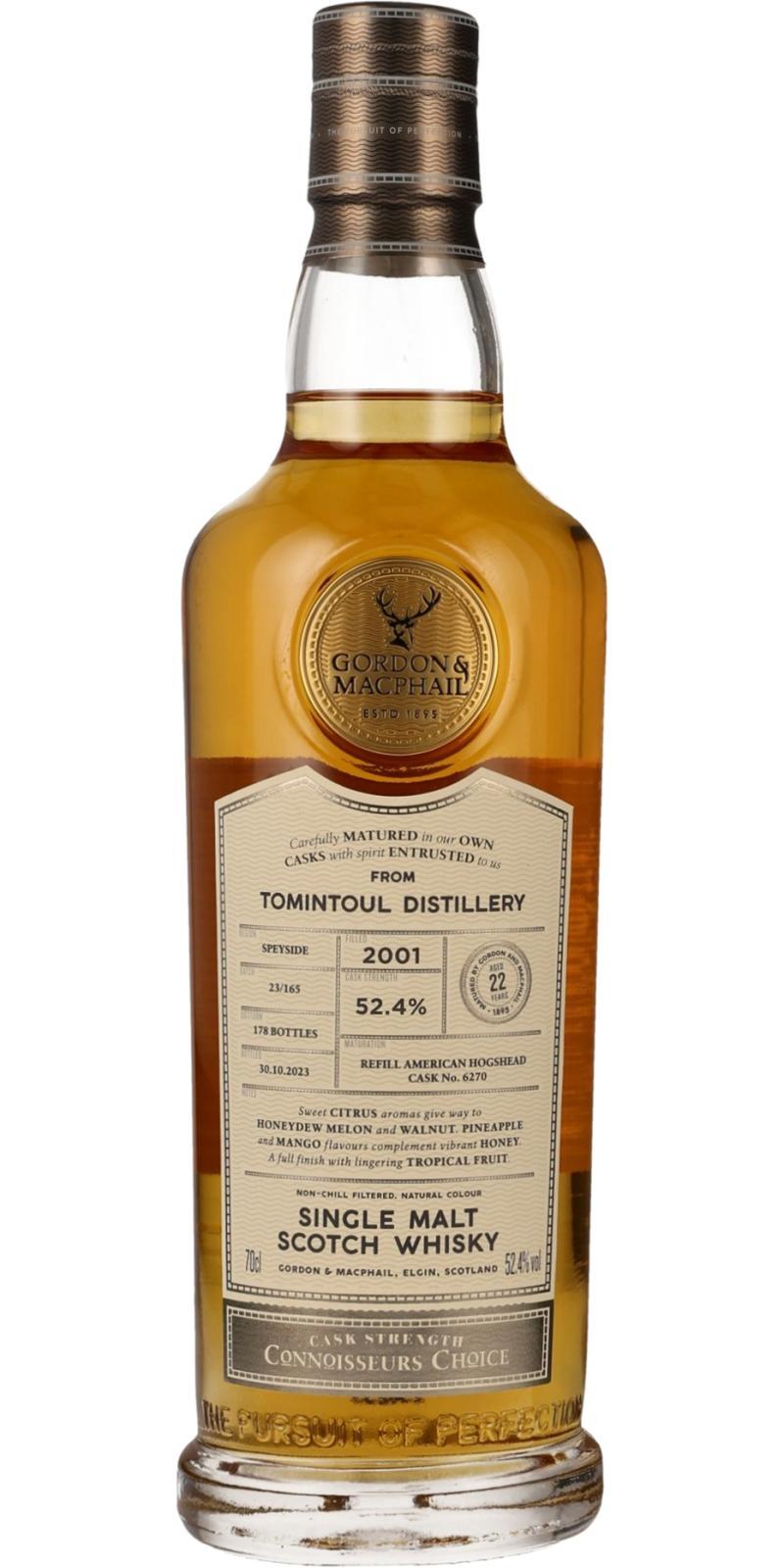 Tomintoul 2001 GM  Connoisseurs Choice - Cask Strength