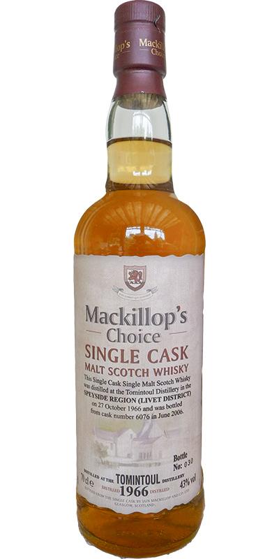 Tomintoul 1966 McC  Single Cask