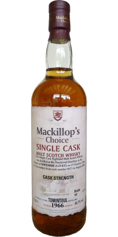 Tomintoul 1966 McC  Single Cask - Cask Strength