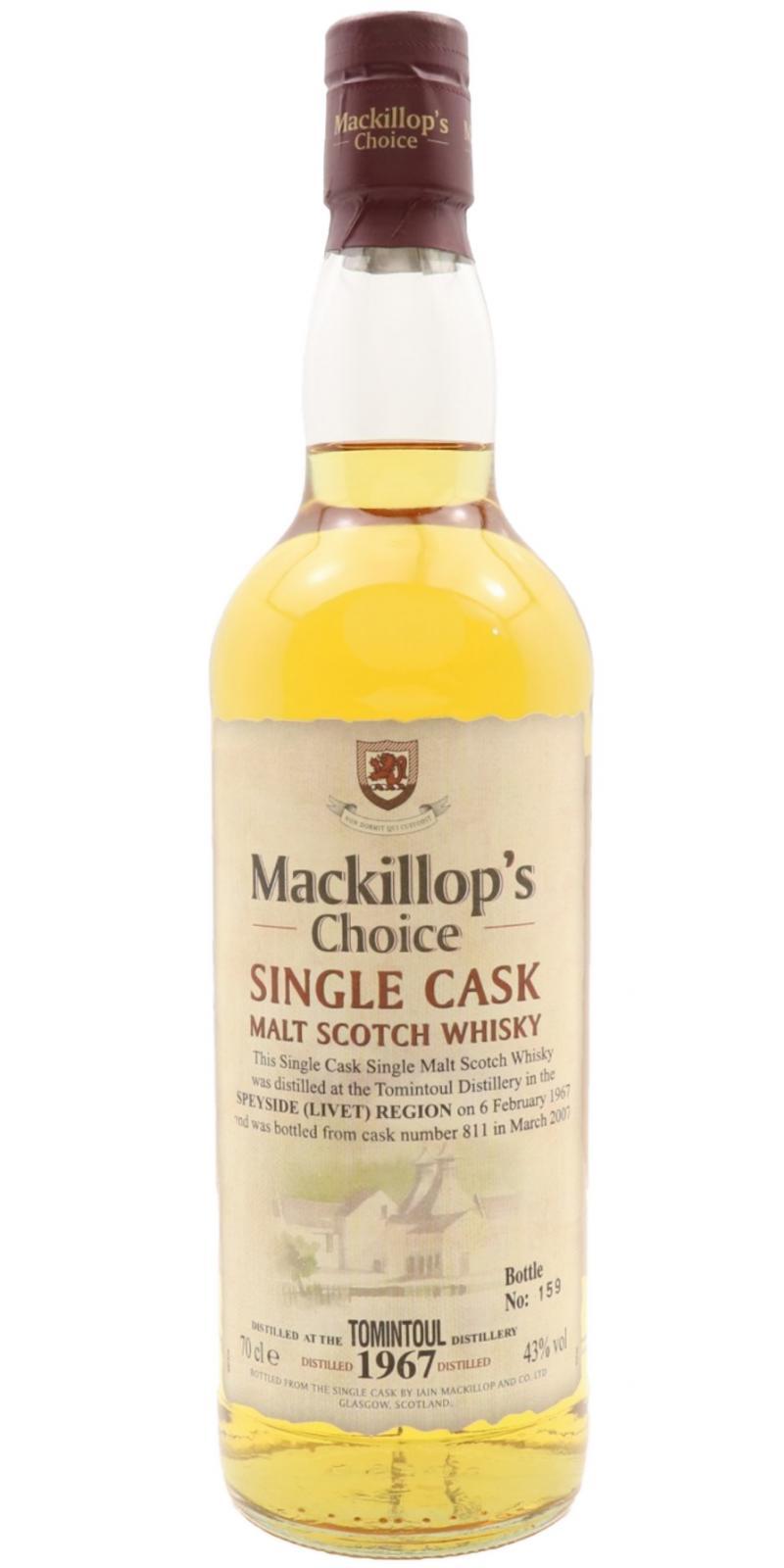 Tomintoul 1967 McC  Single Cask