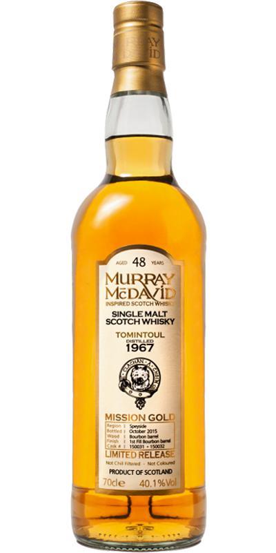 Tomintoul 1967 MM  Mission Gold - Limited Release