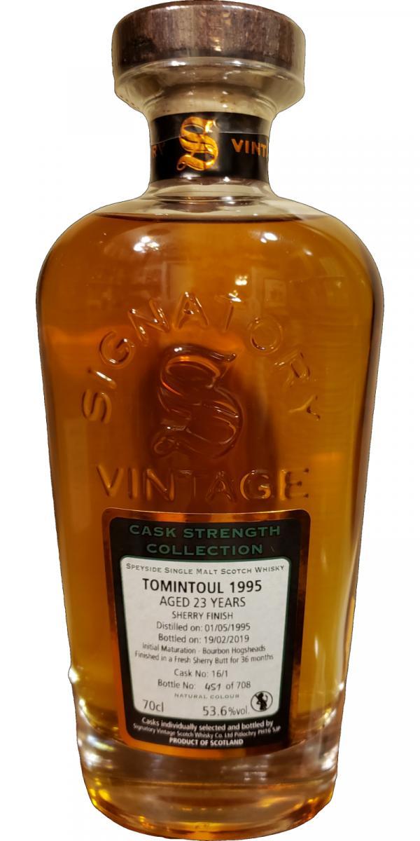 Tomintoul 1995 SV  Cask Strength Collection