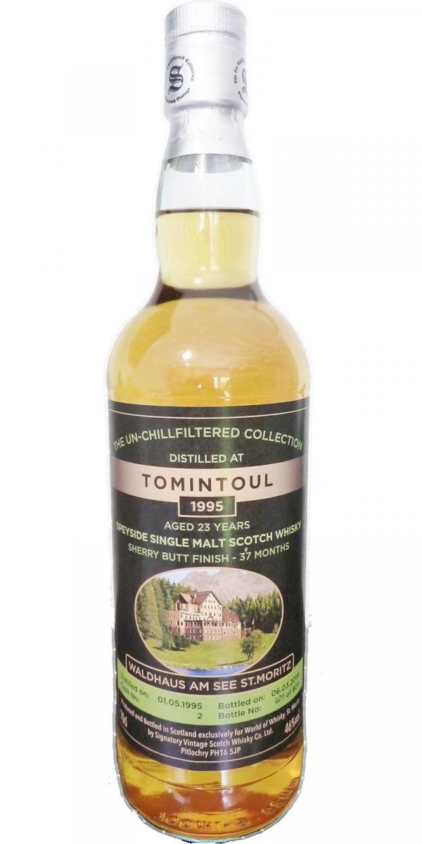 Tomintoul 1995 SV  The Un-Chillfiltered Collection