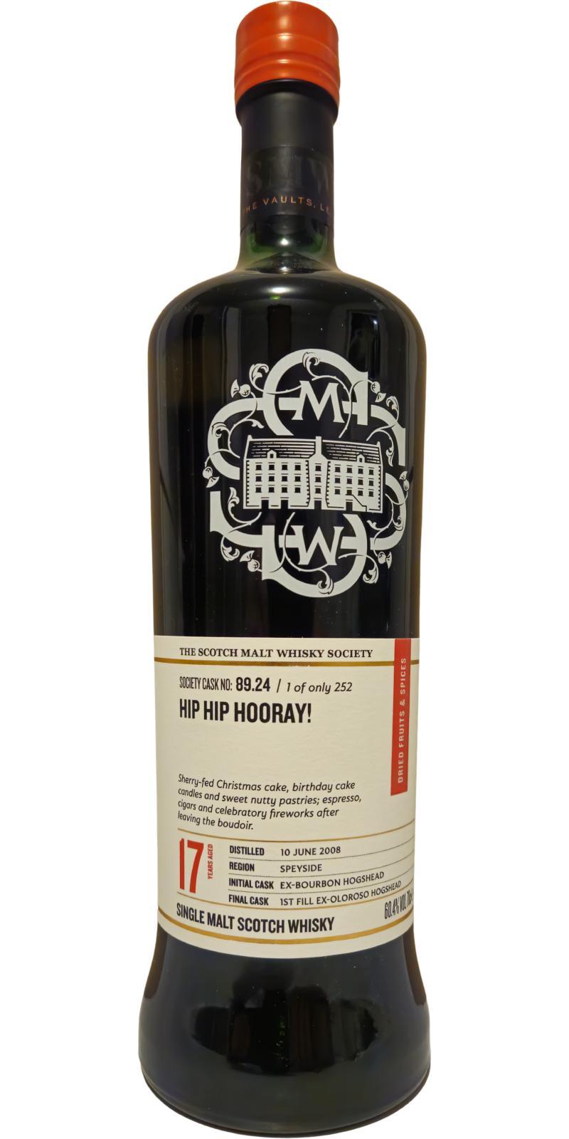 Tomintoul 2008 SMWS 89.24  Hip hip hooray!