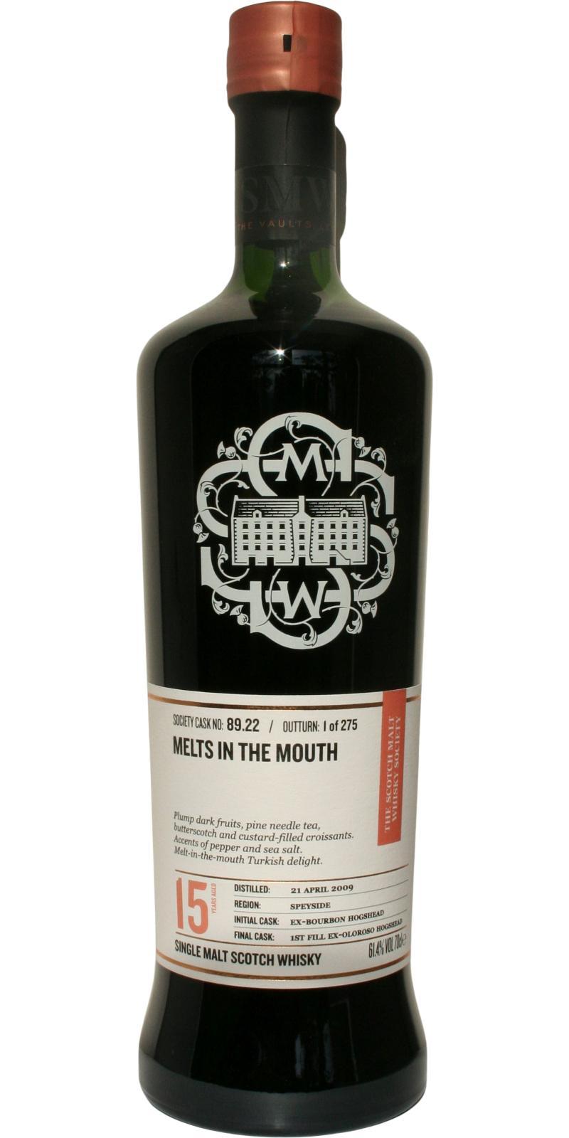 Tomintoul 2009 SMWS 89.22  Melts in mouth