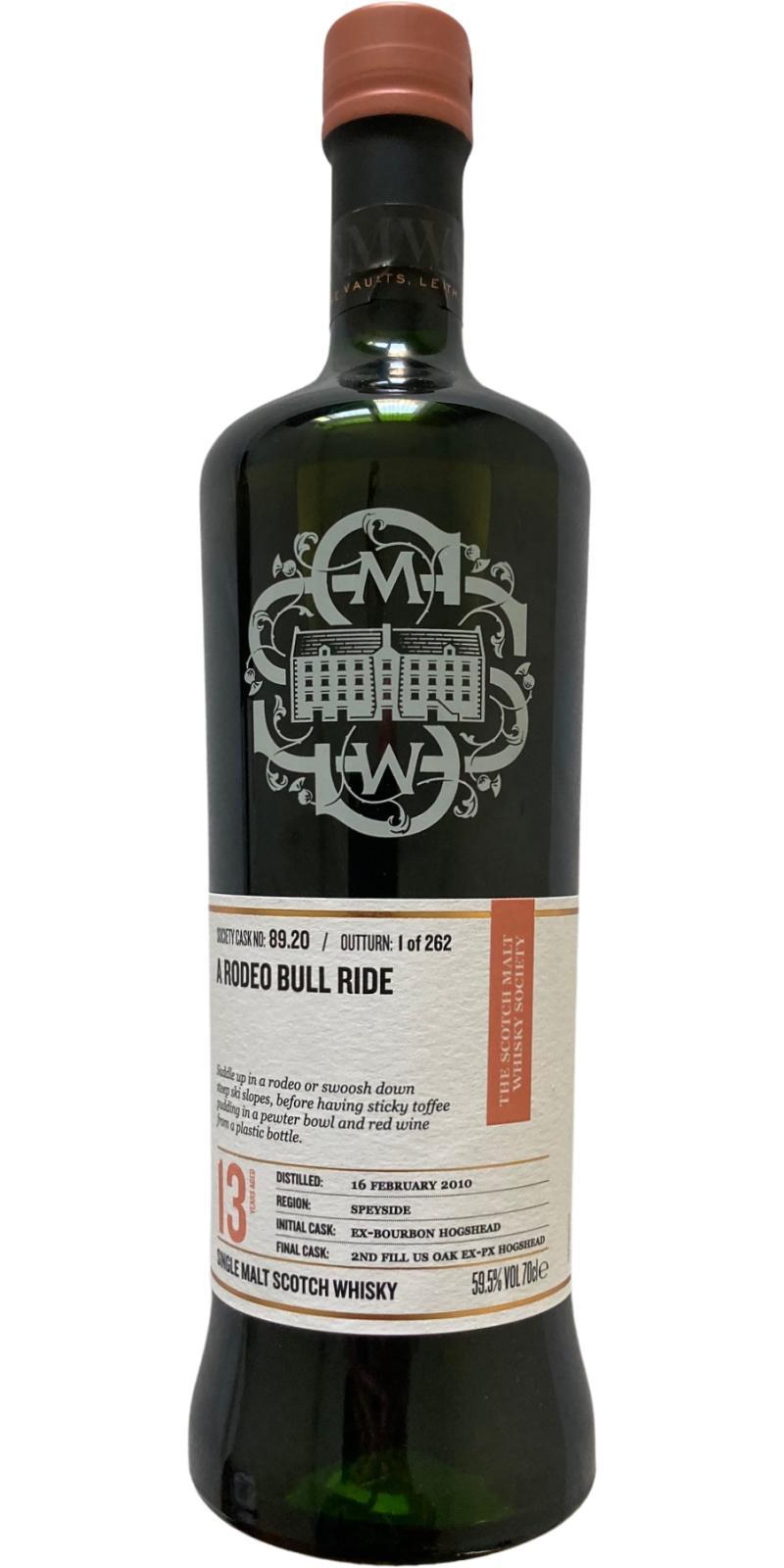 Tomintoul 2010 SMWS 89.20  A rodeo bull ride