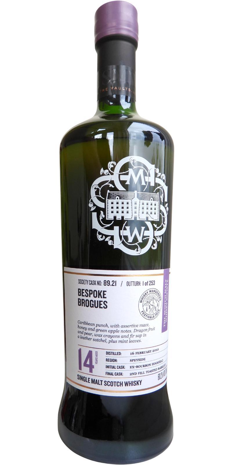 Tomintoul 2010 SMWS 89.21  Bespoke brogues