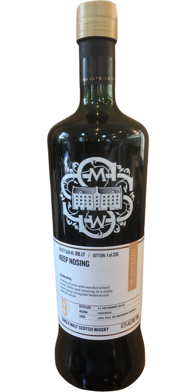 Tomintoul 2012 SMWS 89.17  Keep nosing