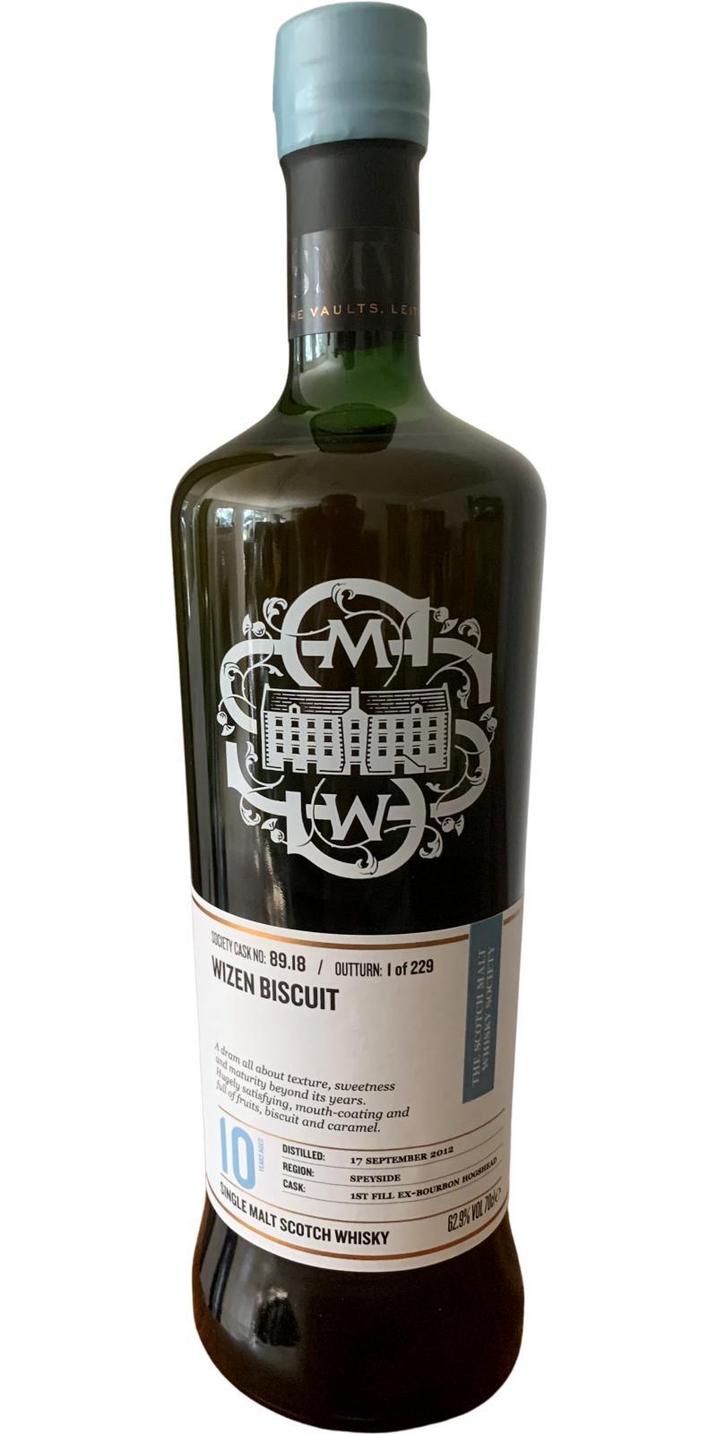 Tomintoul 2012 SMWS 89.18  Wizen biscuit