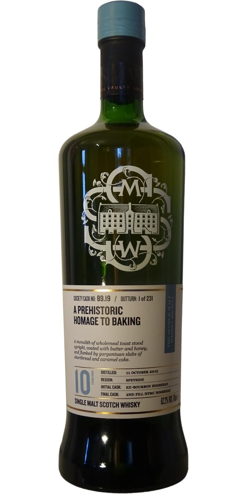 Tomintoul 2012 SMWS 89.19  A prehistoric homage to baking