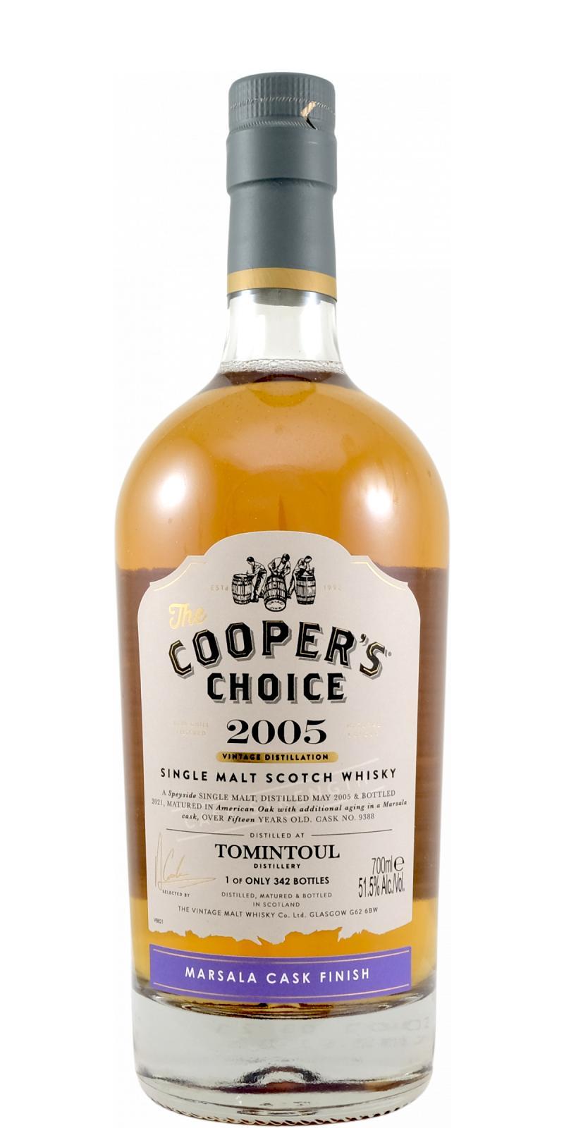 Tomintoul 2005 VM  The Cooper's Choice