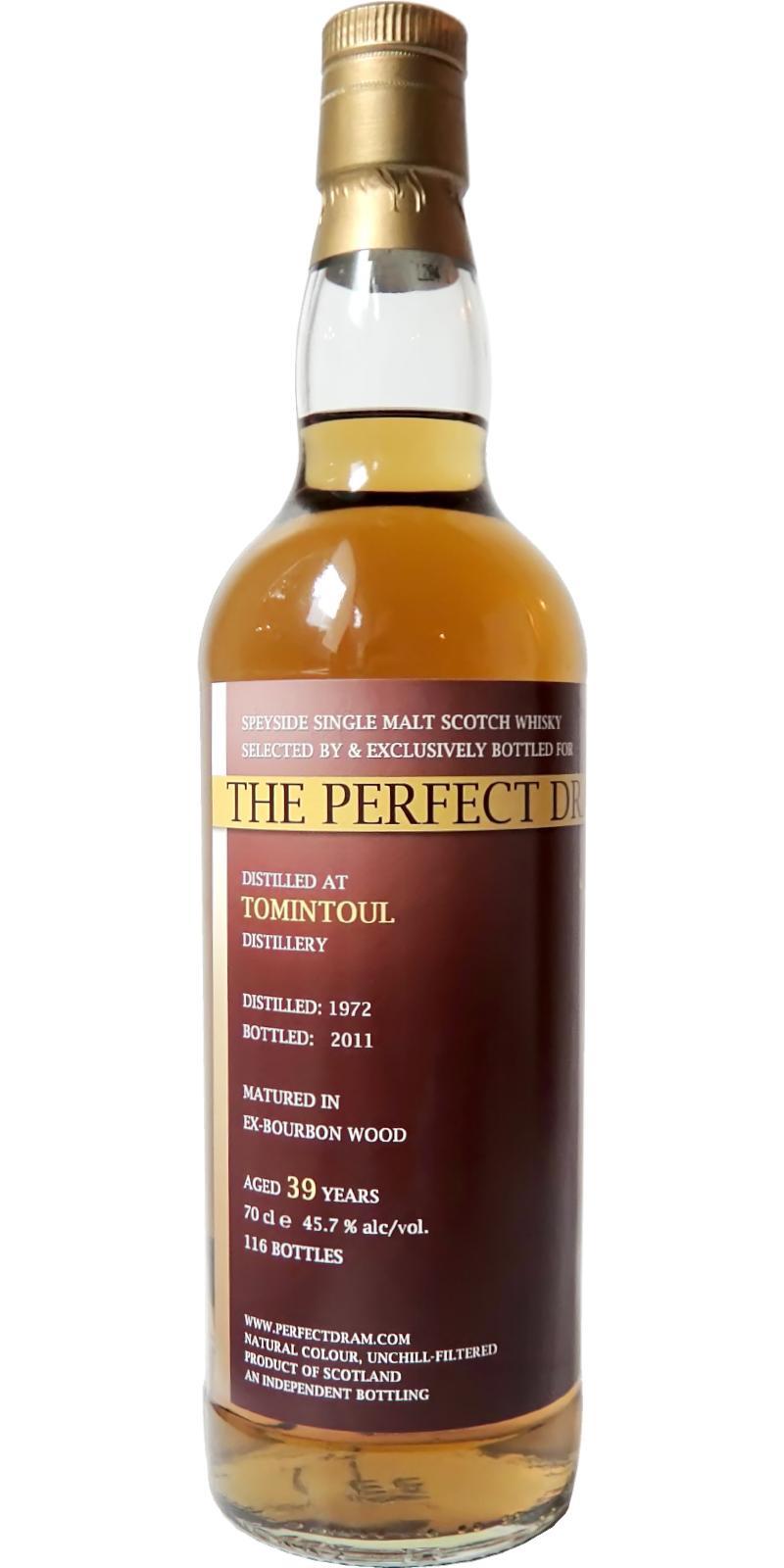 Tomintoul 1972 TWA  The Perfect Dram