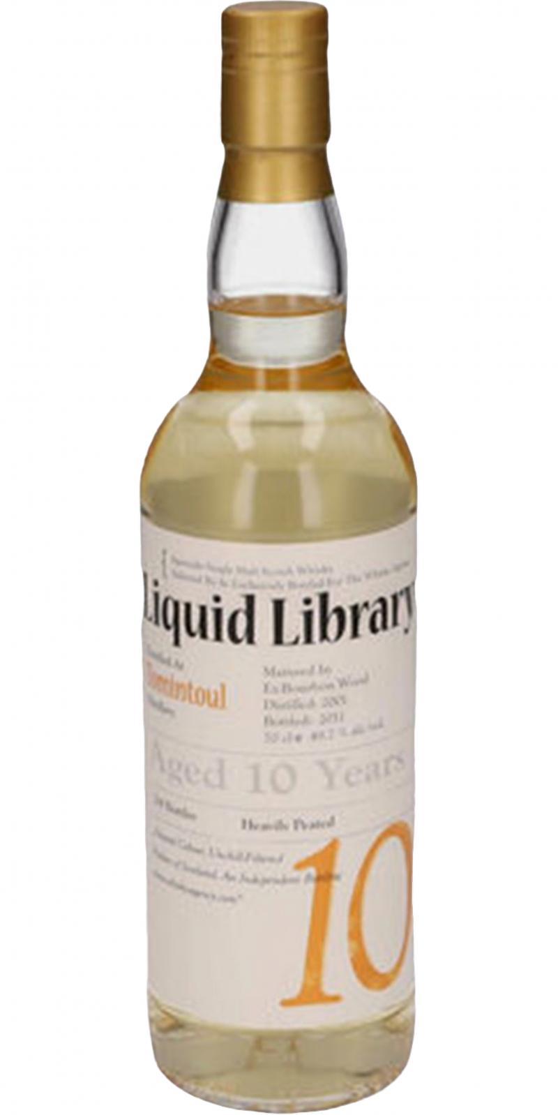 Tomintoul 2001 TWA  Liquid Library - Peated