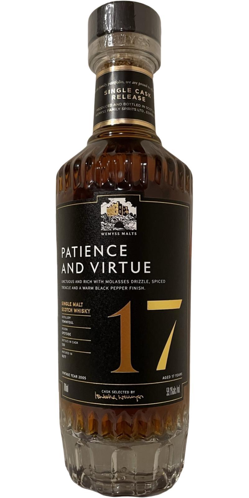 Tomintoul 2005 Wy  Patience and Virtue