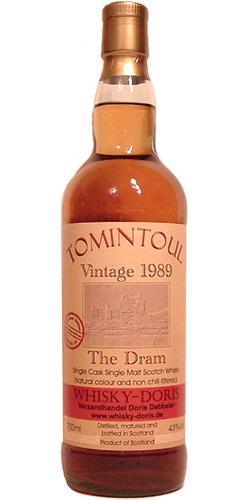 Tomintoul 1989 WD  The Dram
